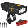 USB Rechargeable Bike Headlight & Taillight Set