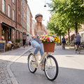24/26-Inch Beach Cruiser with Basket & Rear Rack