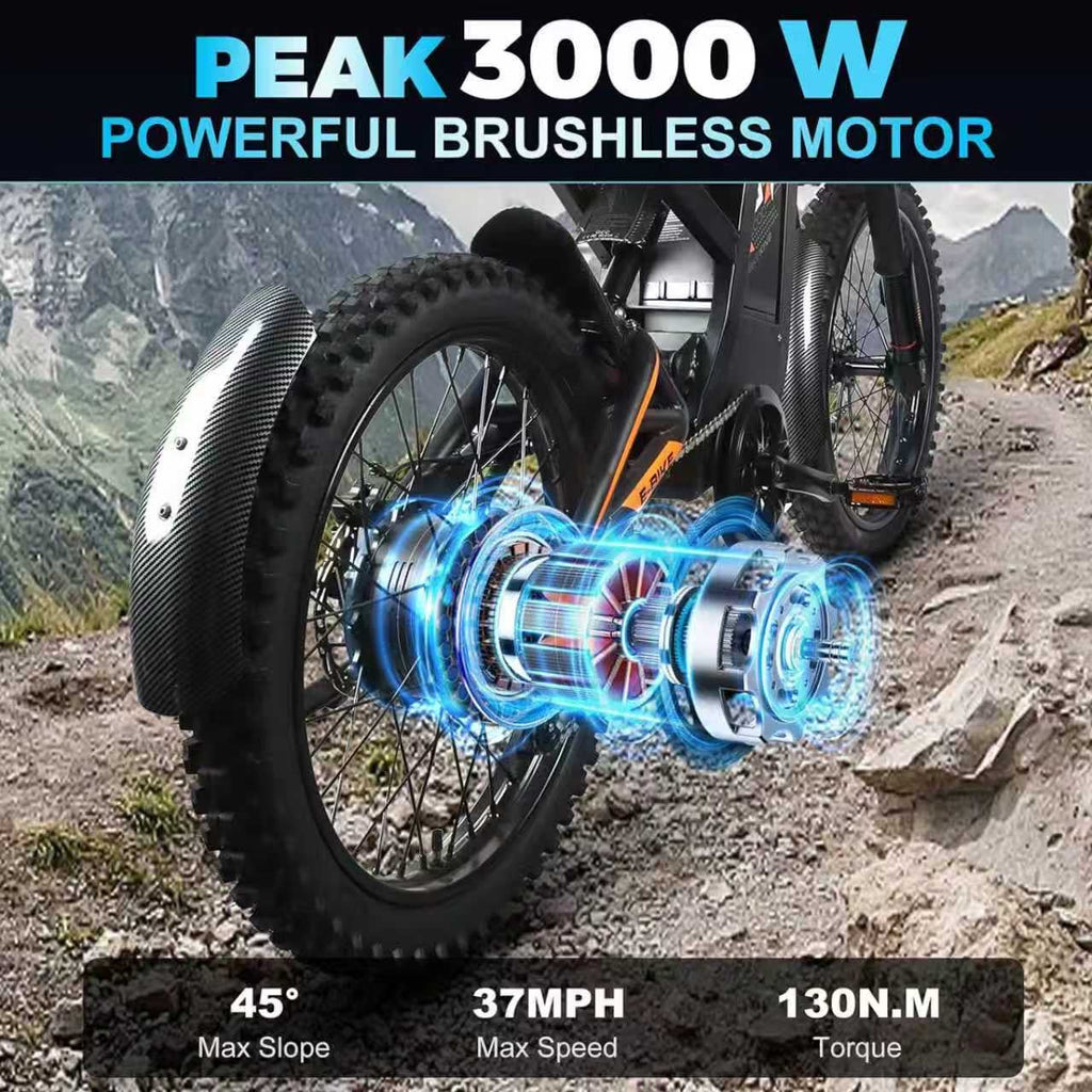 Ride Revolt T2000 Electric E-Moto (3000W Peak)