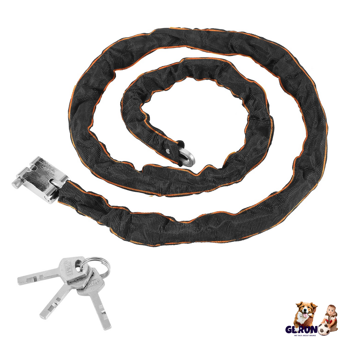 Heavy-Duty 1.8M Bike Chain Lock with 3 Keys