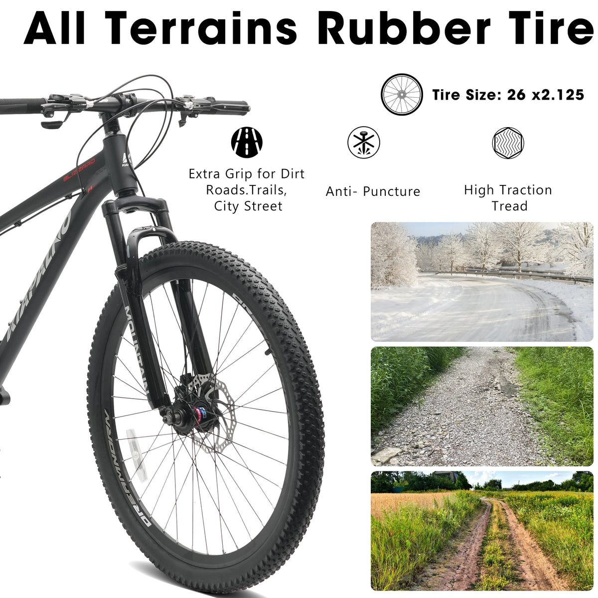 26-Inch AllTrail 21-Speed Hardtail Mountain Bike