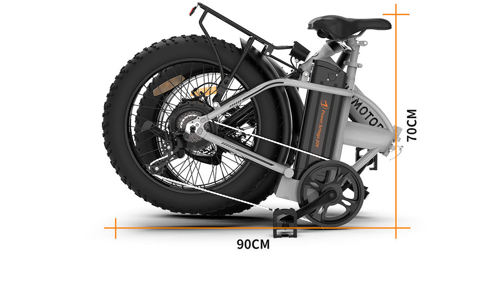 750W Folding Fat-Tire Electric Bike — 48V 12.5Ah