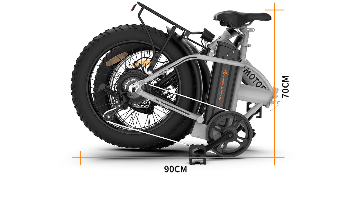 750W Folding Fat-Tire Electric Bike — 48V 12.5Ah