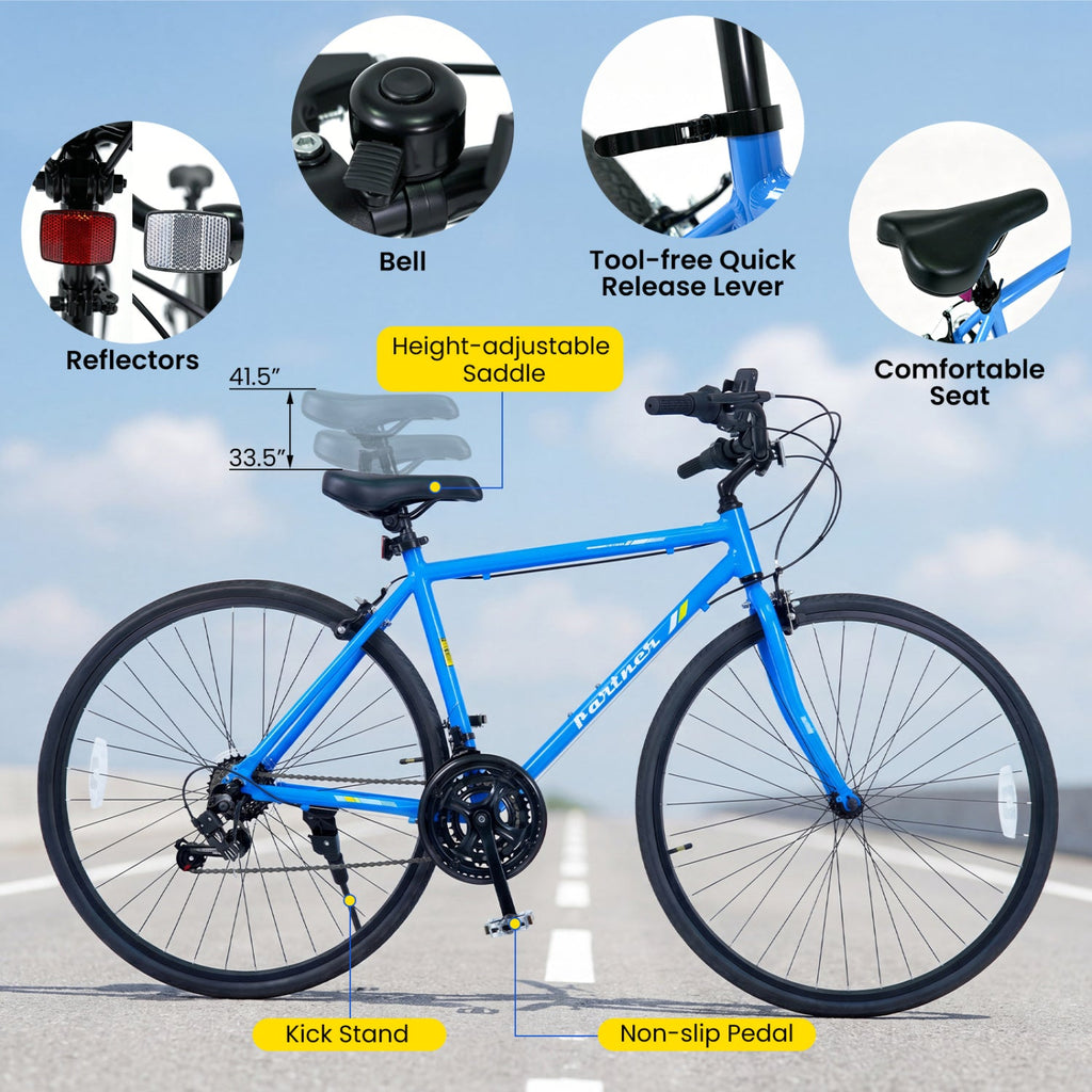 700C 18-Speed Shimano Hybrid City Bike