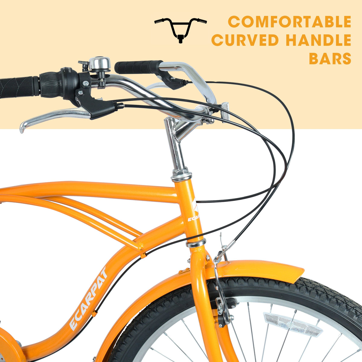 26-Inch 7-Speed Step-Through Beach Cruiser
