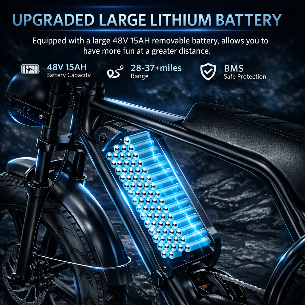 Ride Revolt V8 Fat-Tire E-Bike (750W)