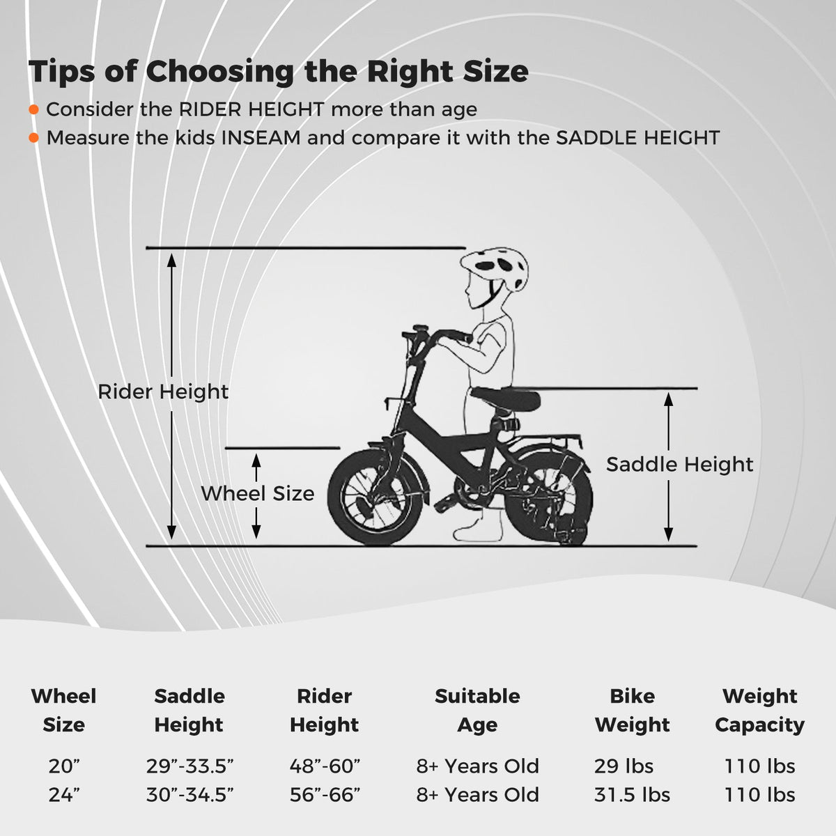 Kids 20/24-Inch Mountain Bike — Ages 8+