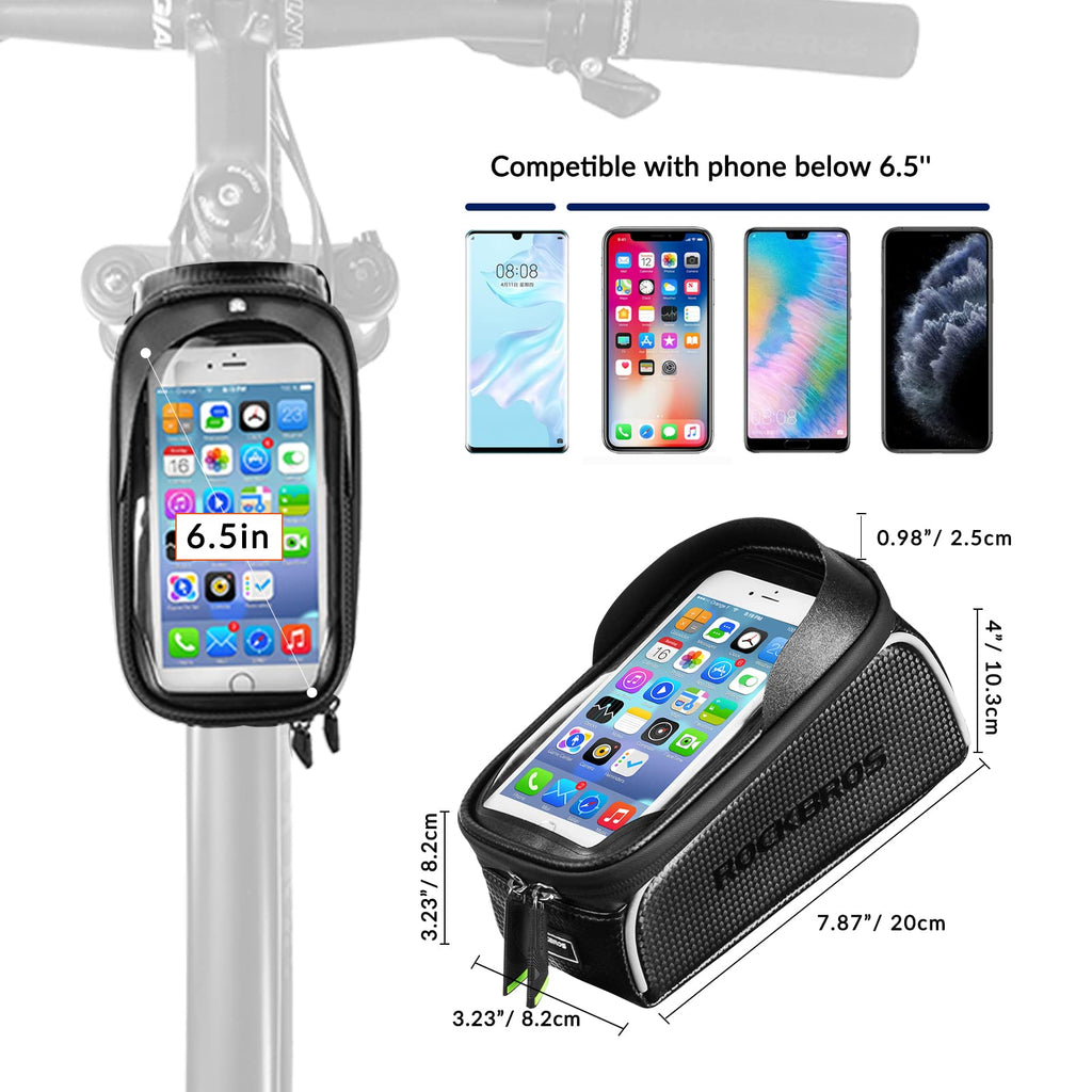 ROCKBROS Waterproof Bike Phone Frame Bag