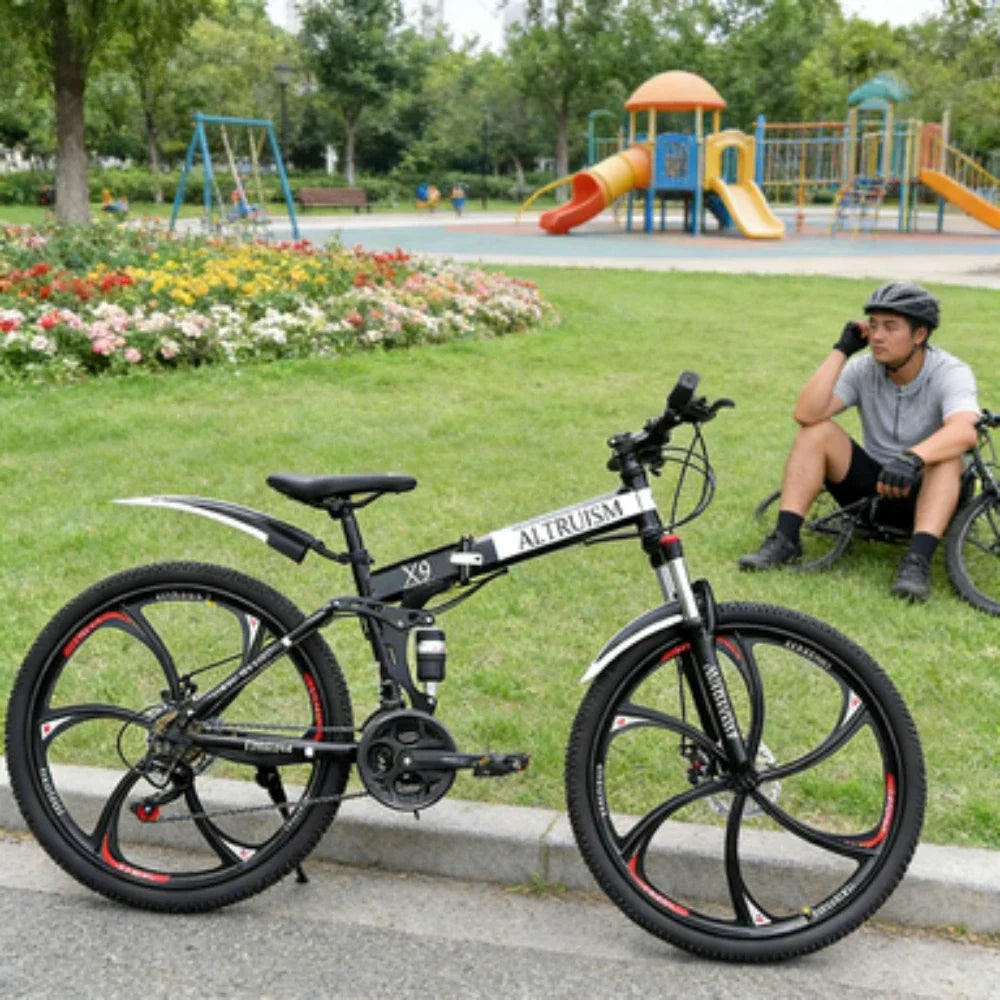 26-Inch 21-Speed Dual-Suspension Mountain Bike — Premium