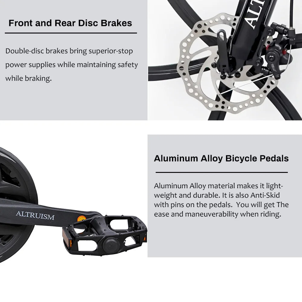 26-Inch 21-Speed Dual-Suspension Mountain Bike — Premium