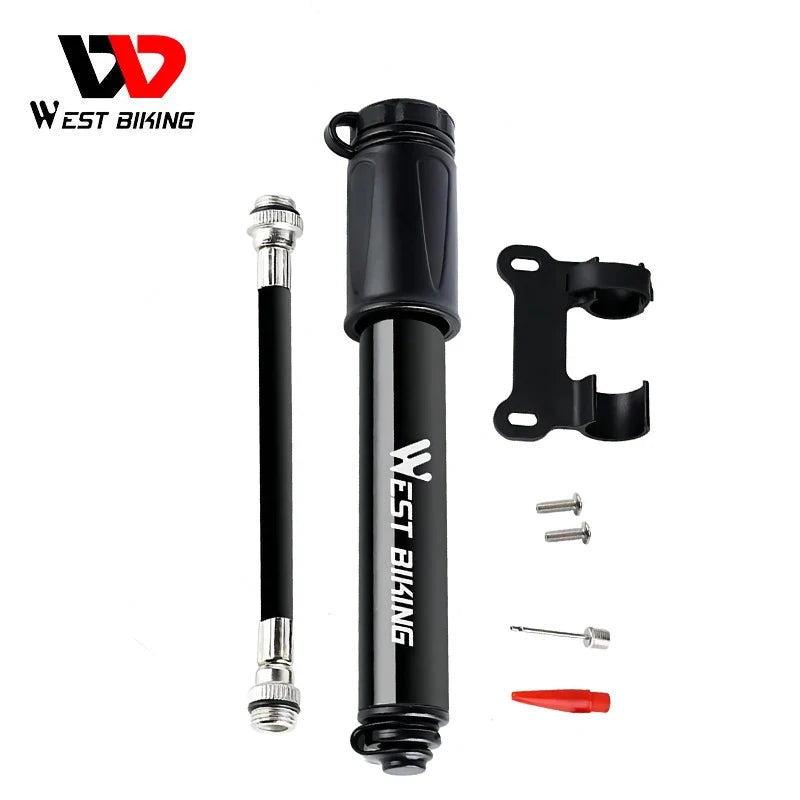WEST BIKING 100 PSI Mini Aluminum Bike Pump