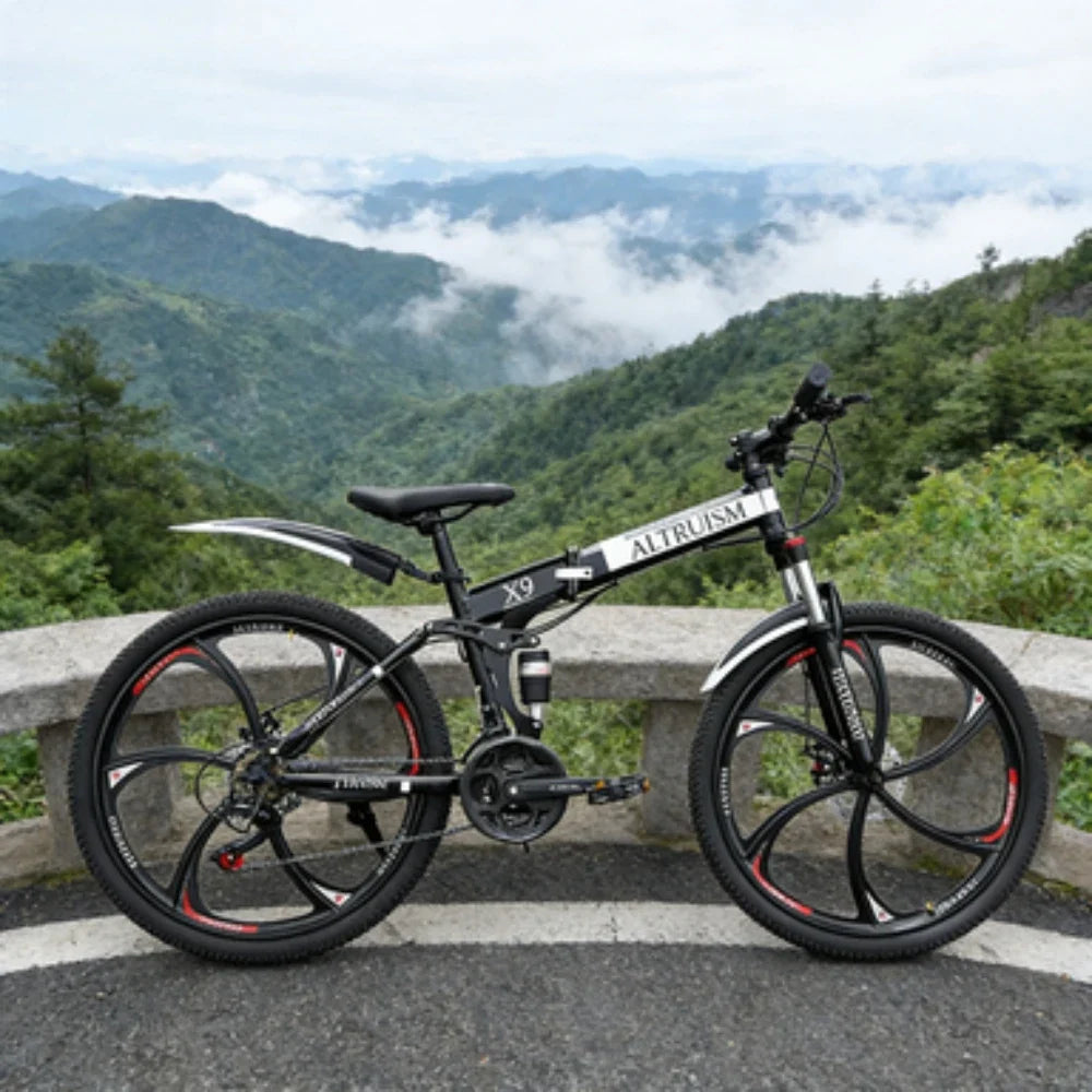 26-Inch 21-Speed Dual-Suspension Mountain Bike — Premium