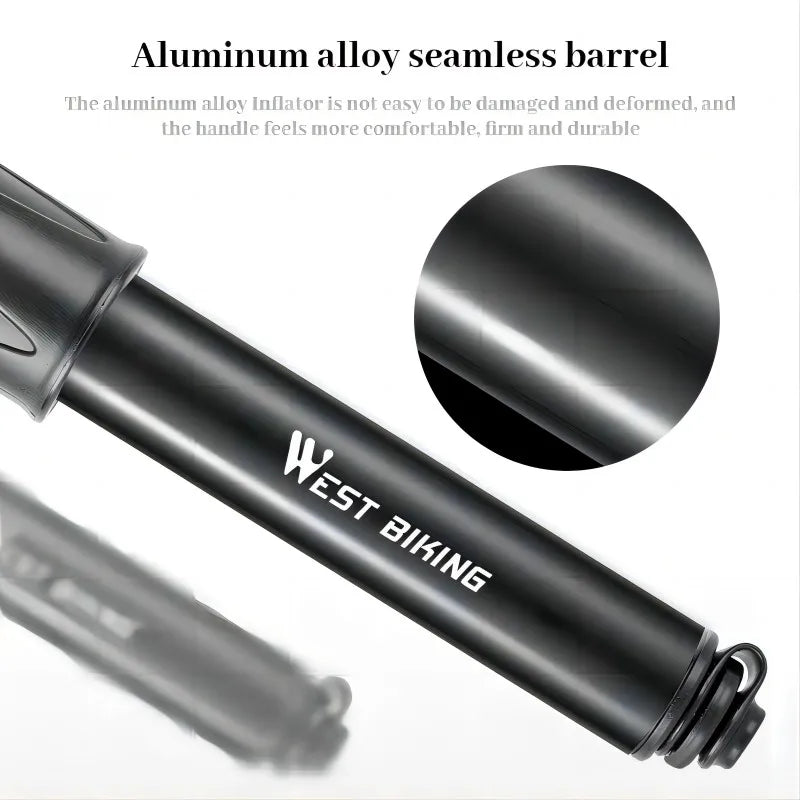 WEST BIKING 100 PSI Mini Aluminum Bike Pump