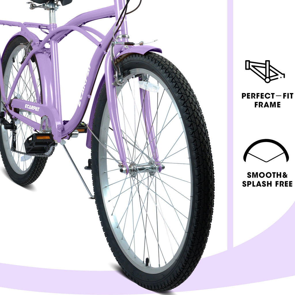 26-Inch 7-Speed Step-Through Beach Cruiser