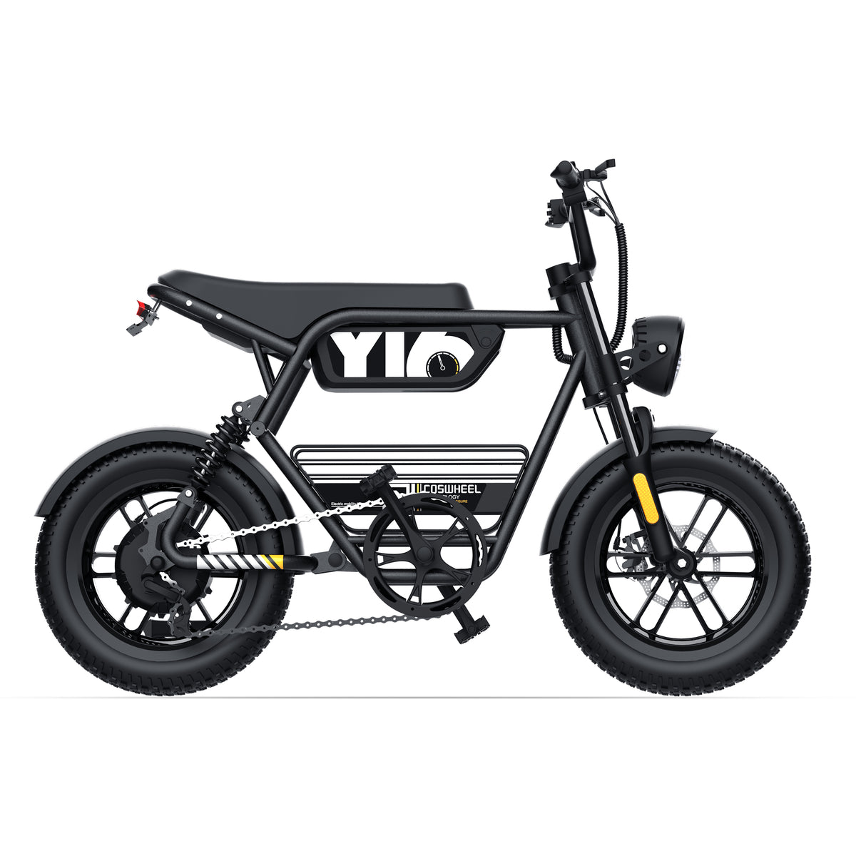 COSWHEEL Y16 integrated wheel electric bike alternate angle