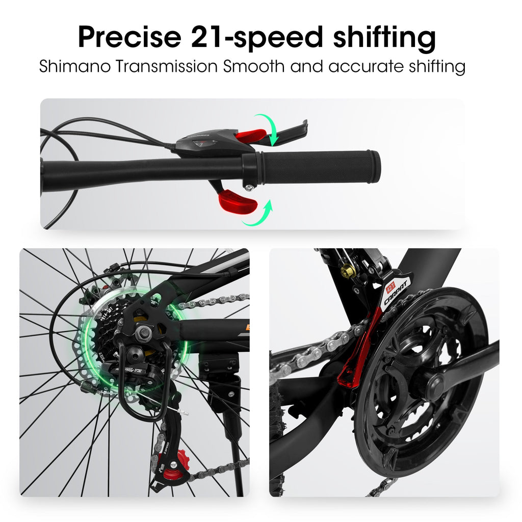 26-Inch 21-Speed Dual-Suspension Mountain Bike