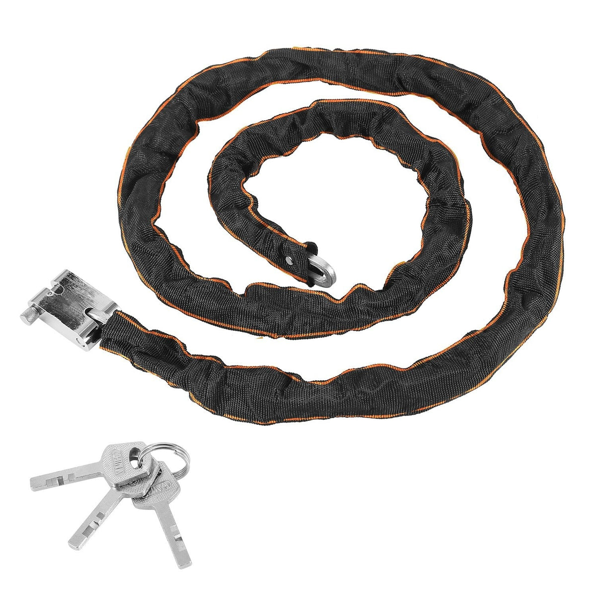 Heavy-Duty 1.8M Bike Chain Lock with 3 Keys