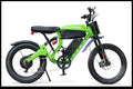 OWAY RUSH electric bike in green side profile