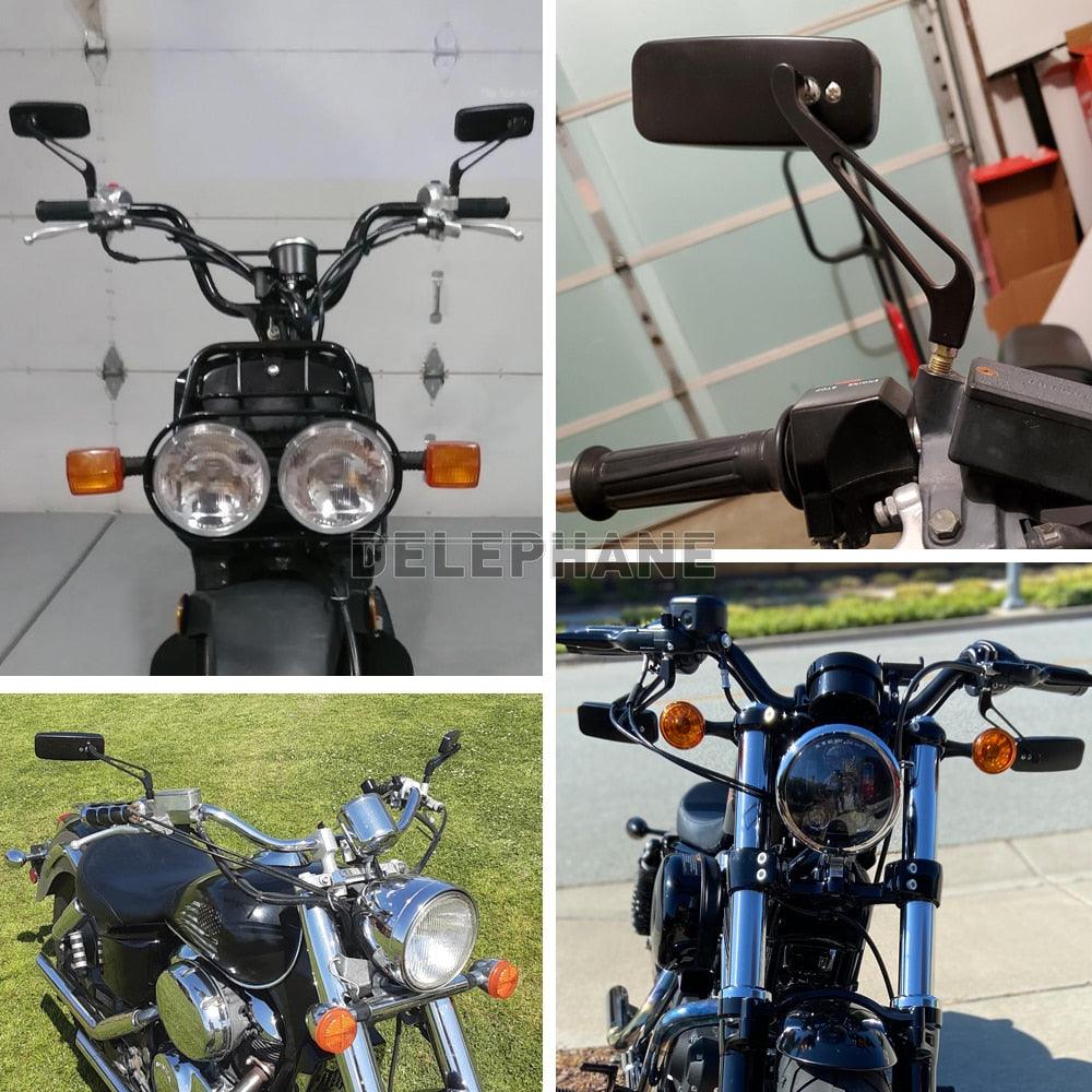 Aluminum Anti-Glare Bike Rear-View Mirrors