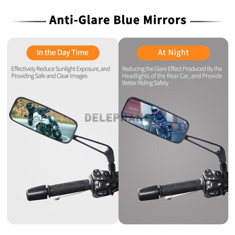Aluminum Anti-Glare Bike Rear-View Mirrors