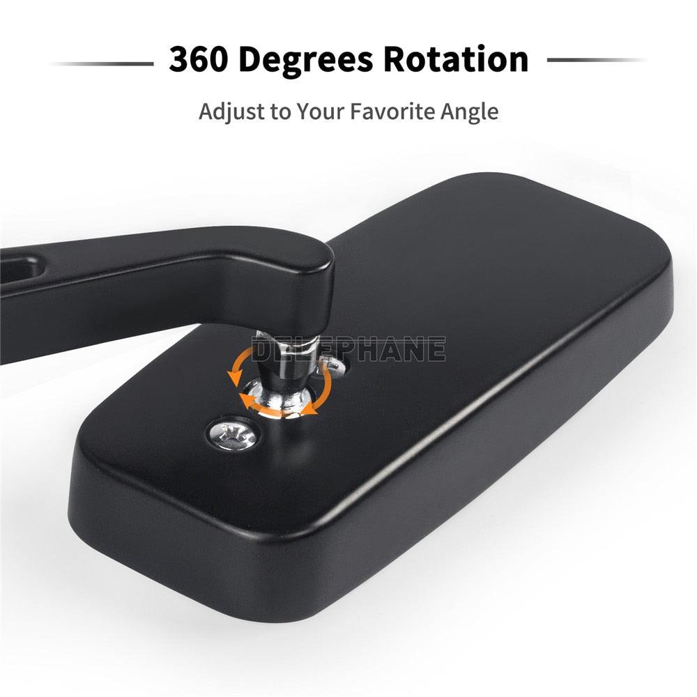 Aluminum Anti-Glare Bike Rear-View Mirrors