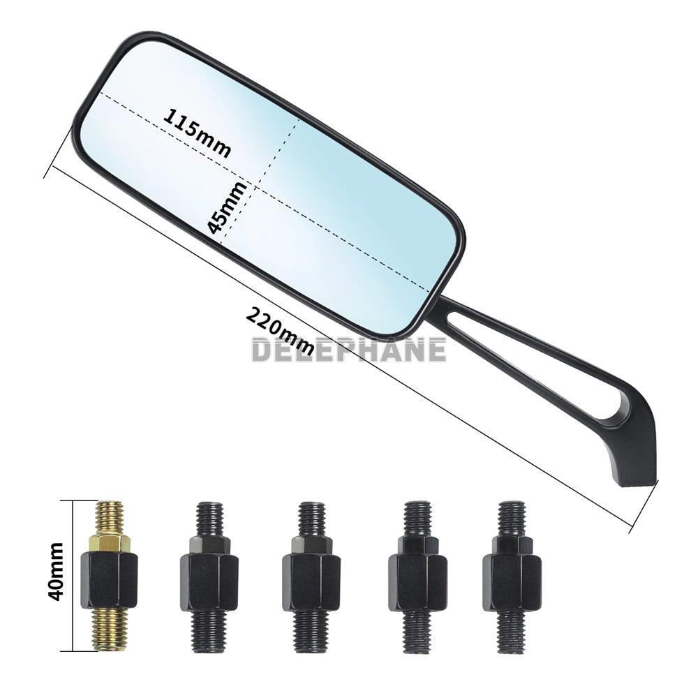 Aluminum Anti-Glare Bike Rear-View Mirrors
