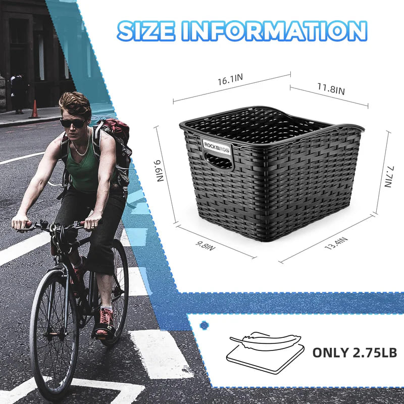 ROCKBROS 30L Lightweight Rear Cargo Basket