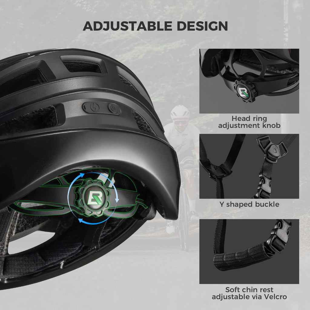 Smart Bike Helmet with Remote-Controlled Warning Lights