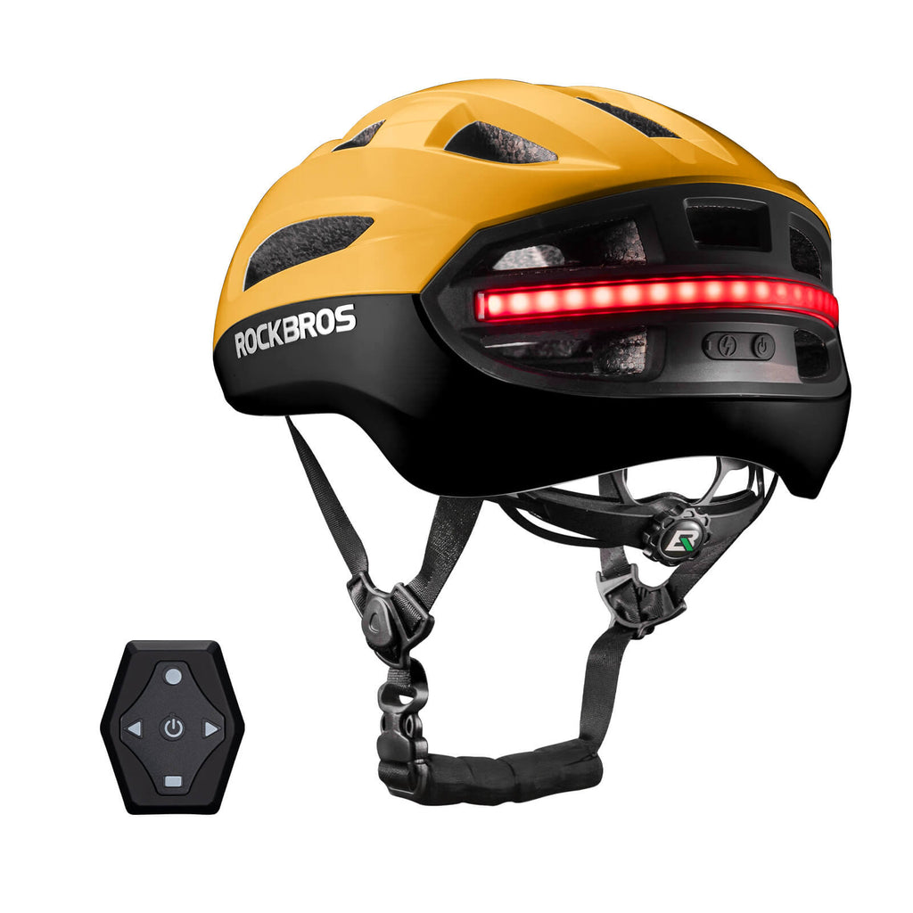 Smart Bike Helmet with Remote-Controlled Warning Lights