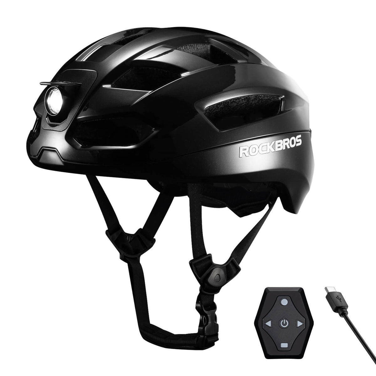 Smart Bike Helmet with Remote-Controlled Warning Lights