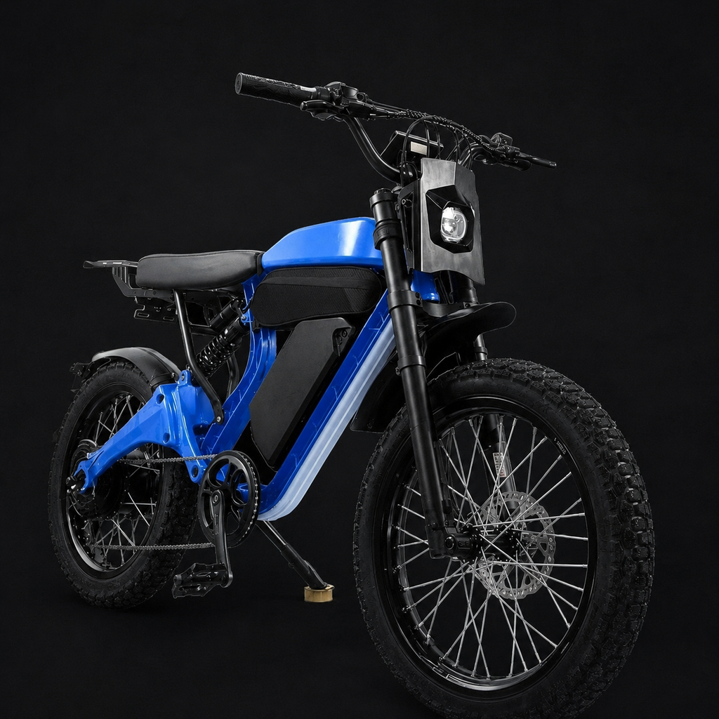 RUSH blue high-performance electric bike