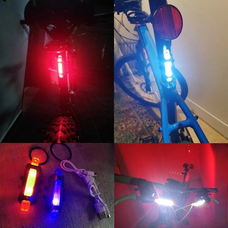 USB Rechargeable Waterproof Bike Light