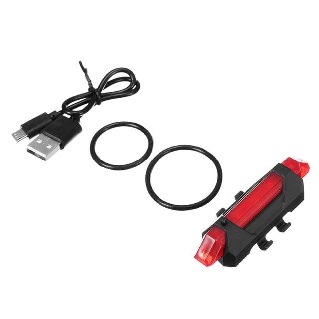 USB Rechargeable Waterproof Bike Light